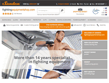 Tablet Screenshot of fightingequipmentshop.com